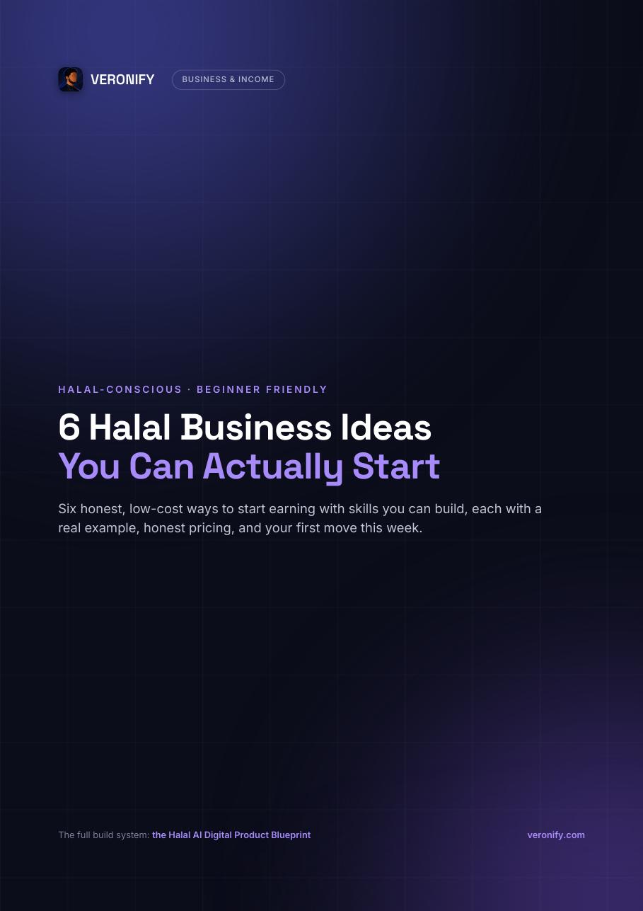 6 Halal Business Ideas You Can Actually Start